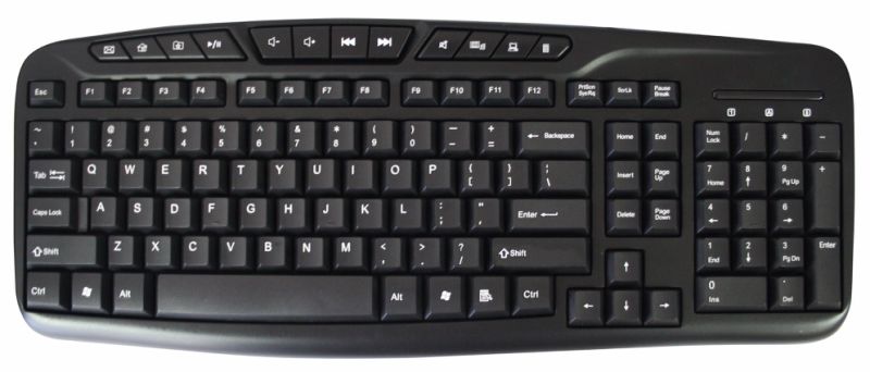 104 Keys Keyboard with 12 Multimedia Keys Keyboard for Computer