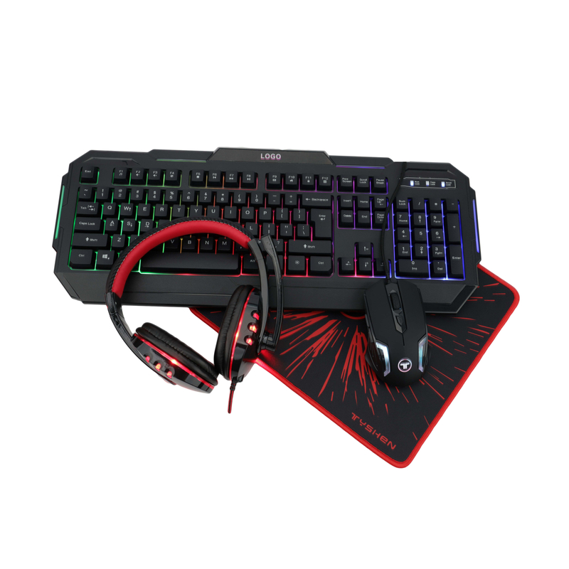 USB wired RGB backlighted Gaming Mouse and Keyboard Combo razer with feeling headset mouse pad for gamer gaming use not wireless