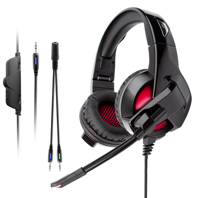 Factory Directly High Quality Steel Headband Virtual 7.1 3.5mm Surround Sound Gaming Headset Headphone with Microphone for PC