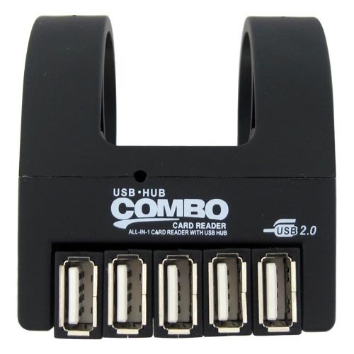 USB Card Reader Combo with Clip