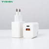 20W/30W Dual Port USB C Fast Phone Charger UK/EU/US/KR/IN Plug Power Adapter