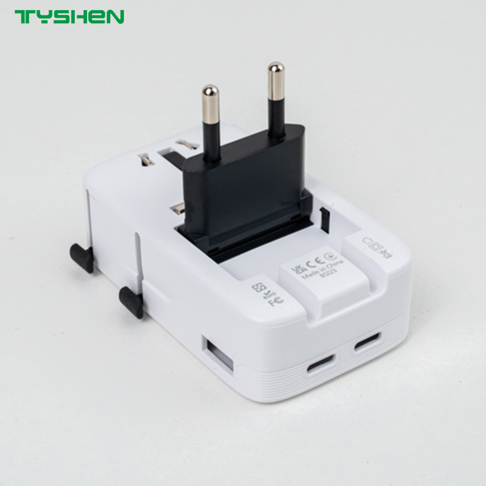 Ultra-Slim 20W Charger with 2000W AC Output 2C1A US/EU/UK/AU Plug OEM