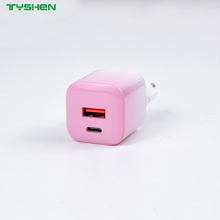 35W Gradient Pink EU/CN/US/UK/KR Plug Mini Charger