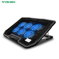 Laptop Cooling Pad with 6 Fans and Anti-Slip Adjustable Stand