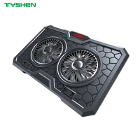 Adjustable Laptop Cooling Pad with Dual Silent Fans Ergonomic Notebook Stand