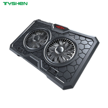 Adjustable Laptop Cooling Pad with Dual Silent Fans Ergonomic Notebook Stand