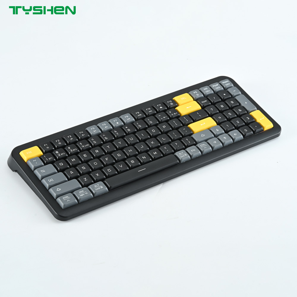 Tri-Mode Wireless Mini Keyboard OEM Supplier Bluetooth 2.4G Rechargeable Compact Design