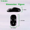 2.4G Wireless Car Shape Mouse Silent Click USB Optical Mouse Black OEM