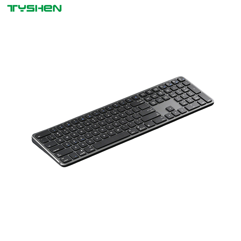 OEM Ultra Slim 110 Keys Aluminum Wireless Full Size Office Keyboard