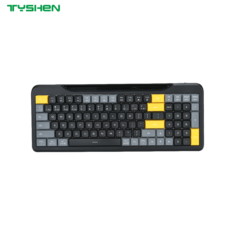 OEM RGB Backlit 99 Keys Tri-Mode Wireless Keyboard with Bluetooth