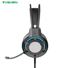 RGB Light Wired Headphones 50mm HiFi With Flexible Microphone For PC