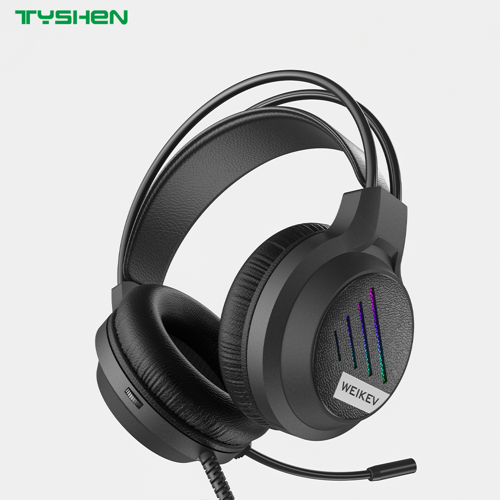 RGB Gaming Headset 50mm Wired Headphones With Microphone USB 3.5mm Stereo Sound