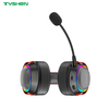 New RGB Light Gaming Headphones 50mm Bass Stereo Wireless Headset With Mic