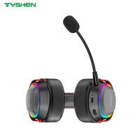 New RGB Light Gaming Headphones 50mm Bass Stereo Wireless Headset With Mic