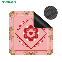 Custom Logo Jacquard Mahjong Table Mat 2mm Thick Non Slip Card Game Pad