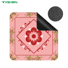 Custom Logo Jacquard Mahjong Table Mat 2mm Thick Non Slip Card Game Pad