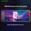 15W Wireless Charging RGB Gaming Mouse Pad with Touch Control