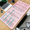 600×300mm Office Mouse Pad with Shortcut Keys and Anti-Slip Base