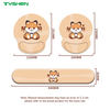 Ergonomic Wrist Rest Mouse Pad with Cloth Surface and Anti-Slip Base