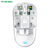 Transparent 2.4G & Bluetooth Dual-Mode 6 Keys Adjustable DPI Type-C Mouse