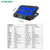 Speed Display 6 Fan Adjustable USB Laptop Cooling Stand