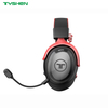 HiFi Bass RGB Wireless Gaming Headset 2.4G Bluetooth Wired Detachable Microphone OEM
