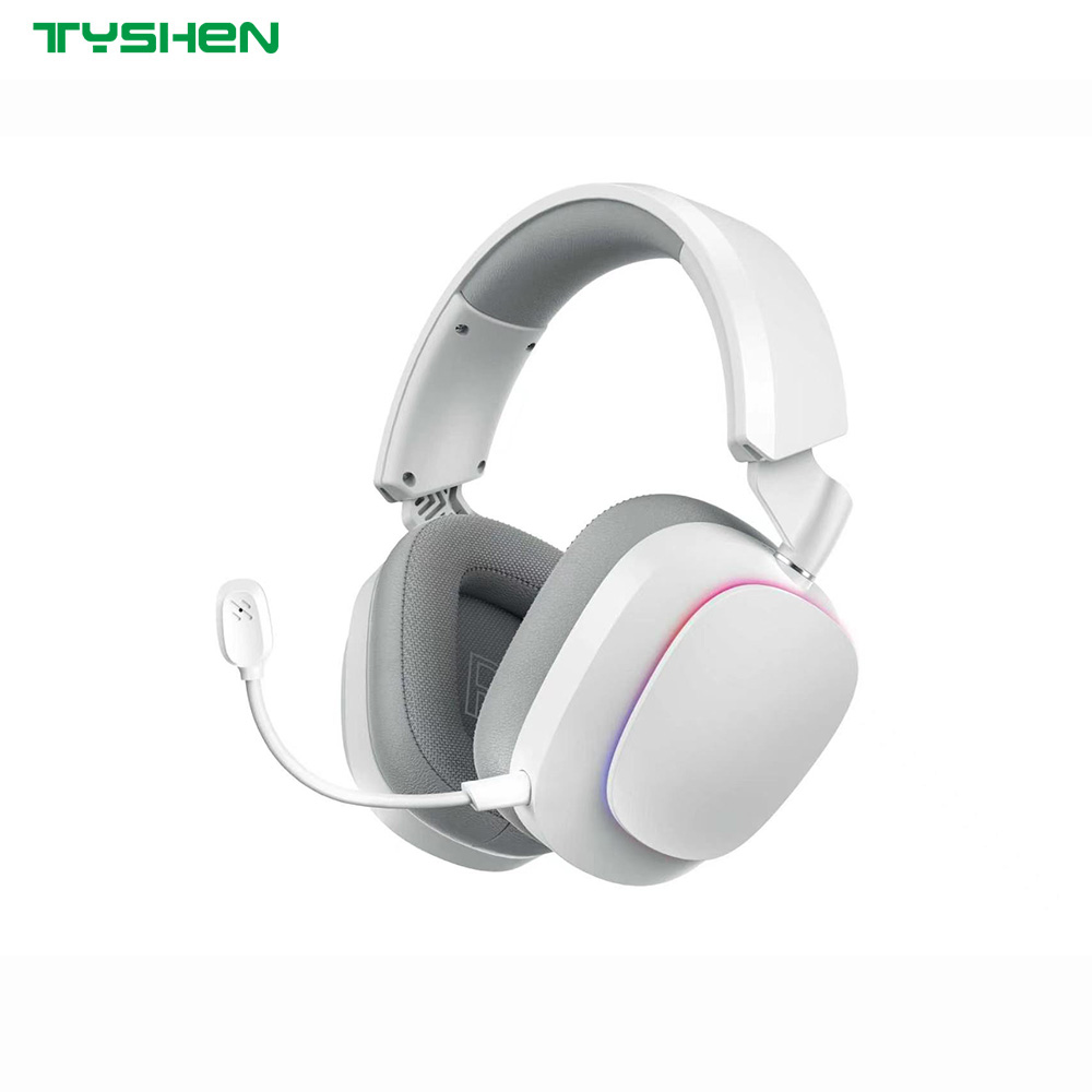 50mm Tri-Mode RGB Gaming Headset 2.4G Bluetooth Wireless Noise Cancelling Microphone