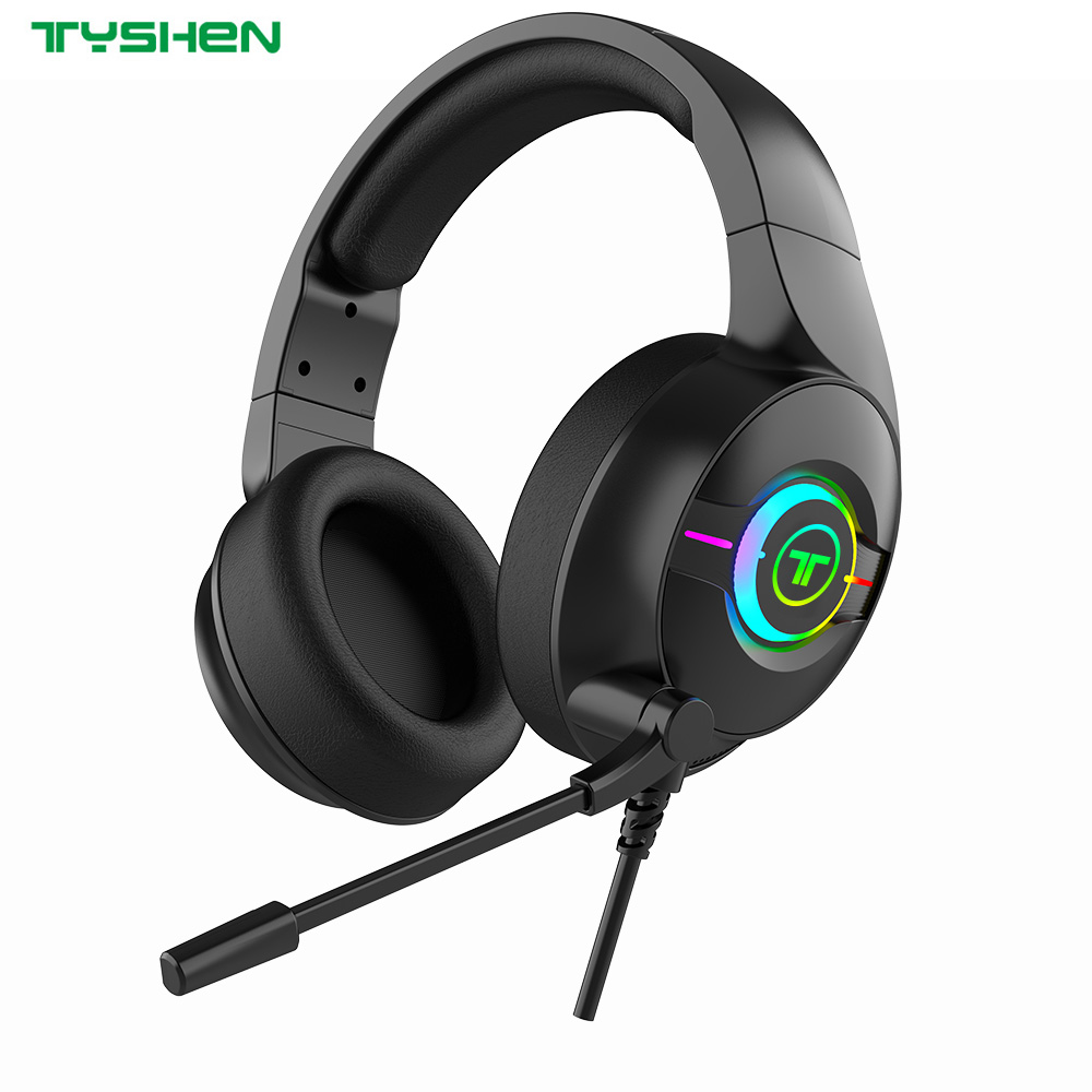 HiFi Stereo Bass RGB Gaming Wired Headset Noise Cancelling Microphone OEM