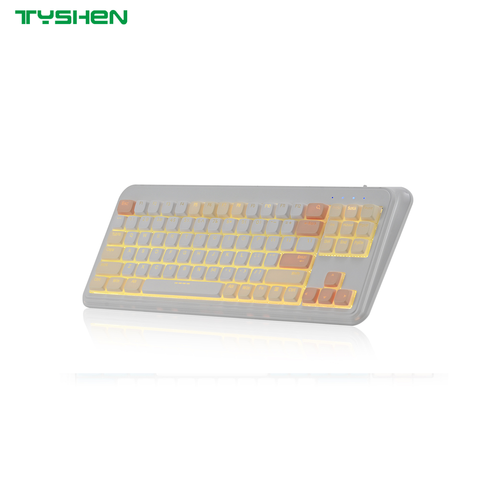Wireless Keyboard with Bluetooth 2.4G Dual Mode and Backlit Aesthetic