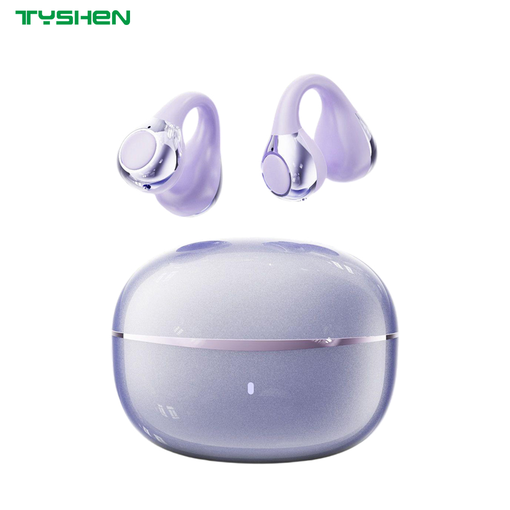 Open Ear Clip Headset with Bluetooth 6.0 Stable Connection Wireless Audio