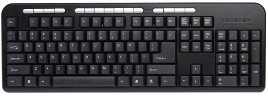 USB Keyboard with 15 Multimedia Keys for Computer