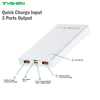 Quick Charge Power Bank 10000mAh, Micro&Type-C Input, USB&Type-C Output