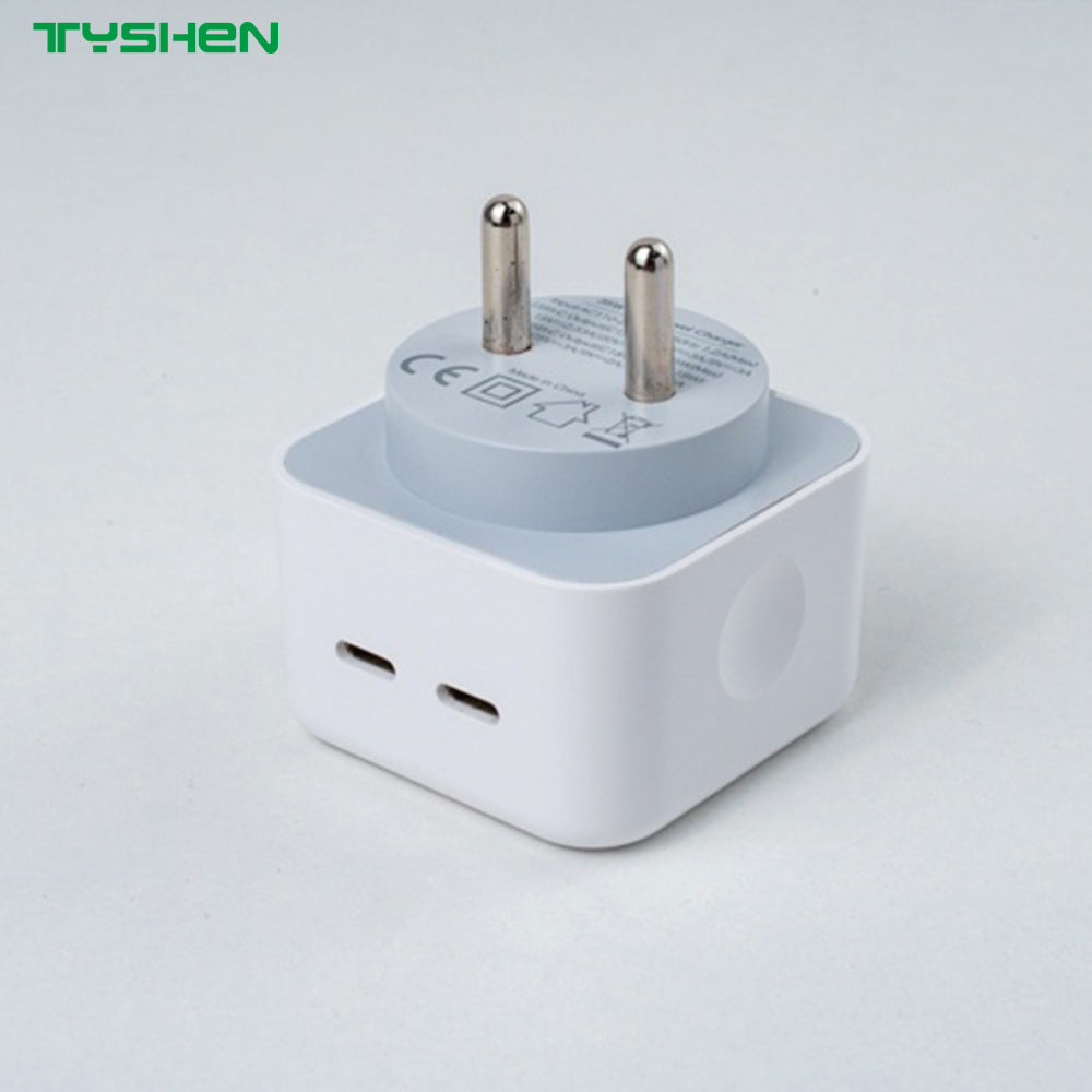 35W Phone Fast Charger with Dual USB C CN/US/EU/UK/AU/IN OEM