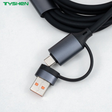 4 in 1 charging cable USB Type-C input multi output fast charging