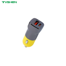 50W USB-C USB-A Fast Car Charger Zinc Alloy Dual Port Adapter