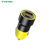 50W Dual Port USB-C USB-A Fast Car Charger Aluminum Alloy Adapter
