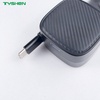 52.5W Dual USB-C Car Charger Retractable Cable PD PPS QC Fast Charging
