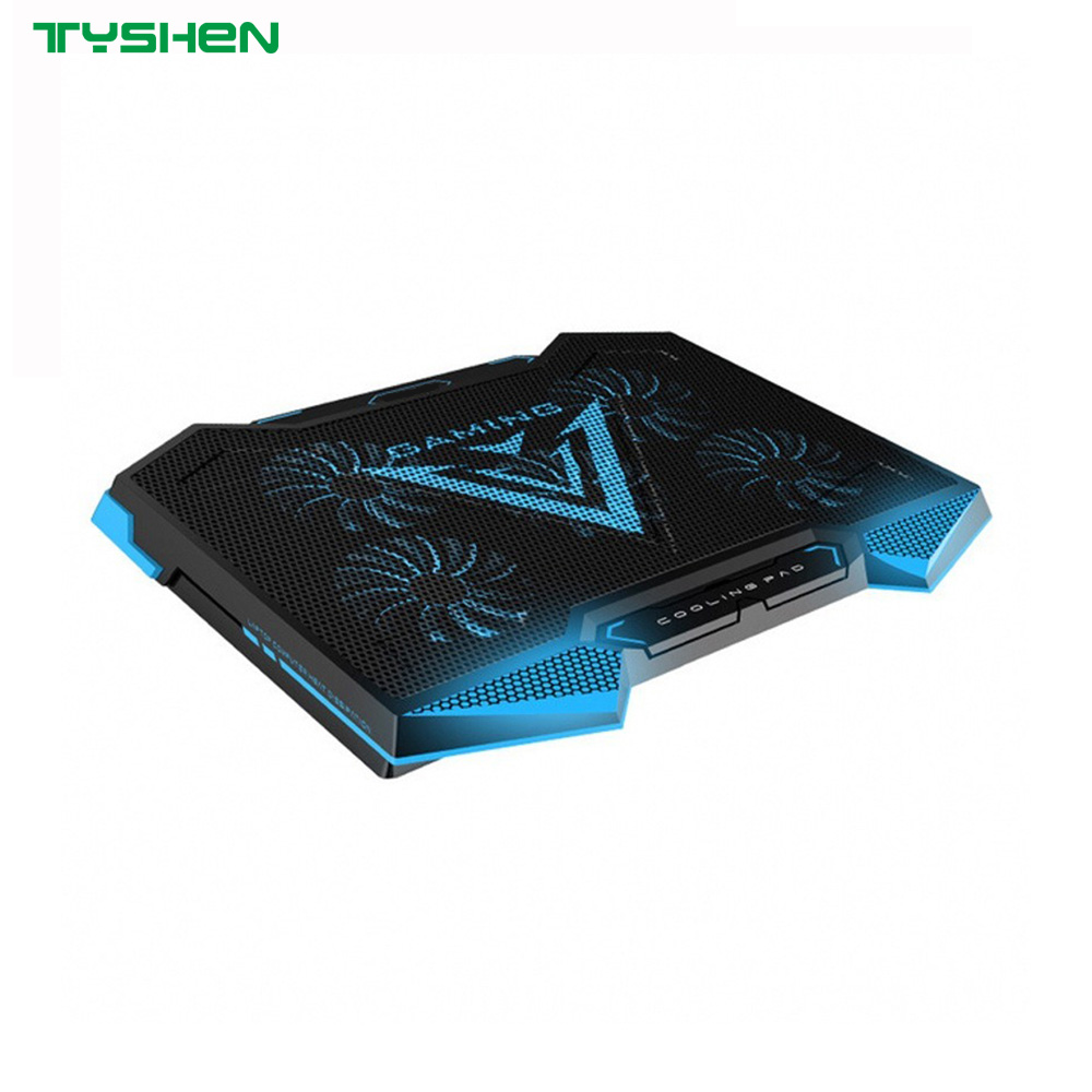 RGB 17 Inch Gaming Laptop Cooling Pad with 5 Fans and 5-Level Stand