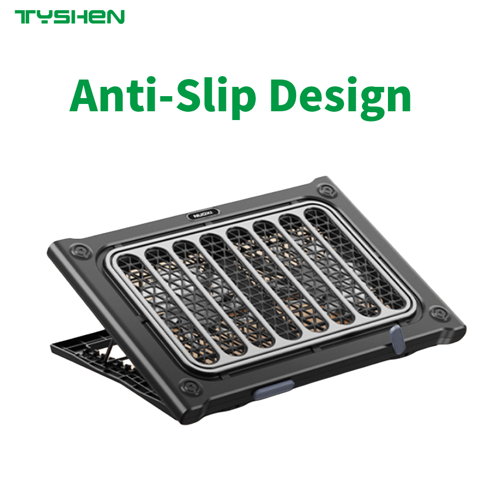 Adjustable Laptop Cooling Pad with Silent Fan Ergonomic Notebook Stand for Gaming