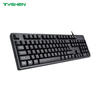 China Manufacturer 104/105 Keys USB Wired Full Size Membrane Keyboard for Office