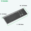 2.4G Wireless Office Keyboard OEM Supplier | Rechargeable Type-C Keyboard & Mouse Combo