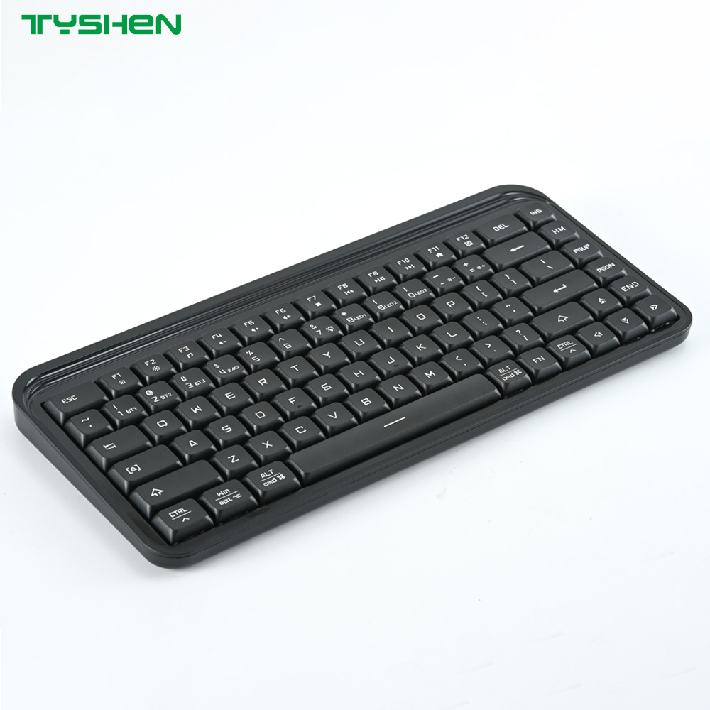 Tri-Mode Wireless Mini Keyboard OEM Supplier Bluetooth 2.4G Rechargeable Compact Design