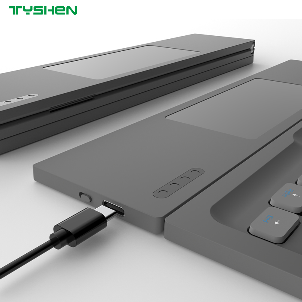 OEM Foldable Bluetooth Keyboard with Touchpad Portable Wireless Keyboard