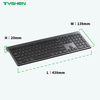 Tri-Mode Wireless 110 Keys Office Keyboard OEM Supplier Bluetooth 2.4G Rechargeable