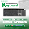 Wireless 110 Keys Office Keyboard OEM Supplier Bluetooth 2.4G Knob Control Rechargeable