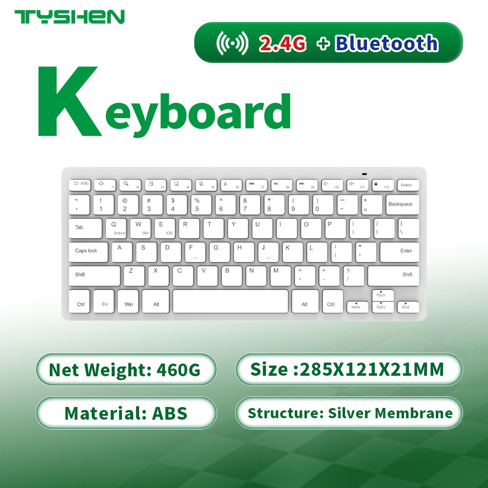 Wholesale Dual Mode Office Keyboard 2.4G Bluetooth 5.0+3.0 Scissor Compact