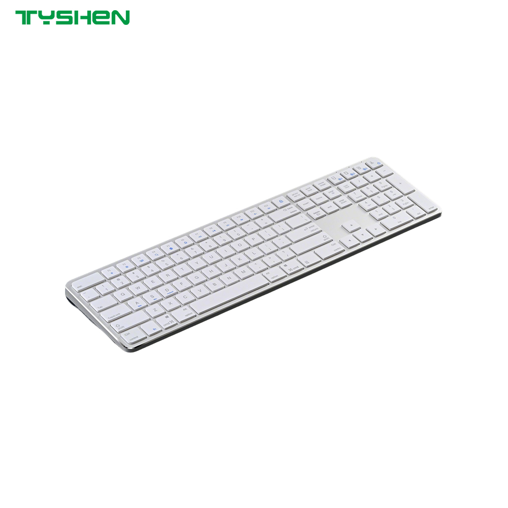 OEM Ultra Slim 110 Keys Aluminum Wireless Full Size Office Keyboard