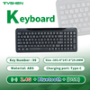 99 Keys Scissor Wireless Keyboard with Bluetooth 2.4G Office Rechargeable