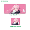300×250mm Anime Mouse Pad with Stitched Edge and Anti-Slip Rubber Base