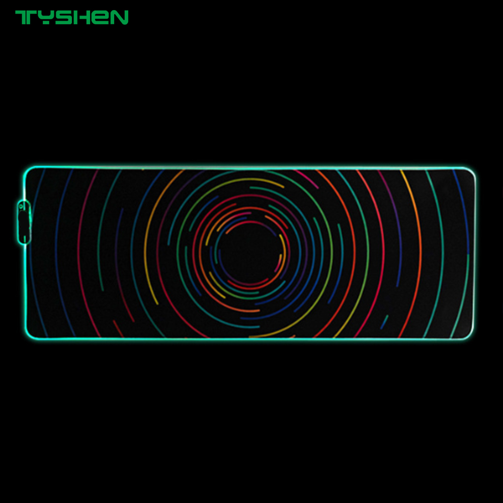 Waterproof RGB Gaming Mouse Pad with 19 Lighting Modes and Custom Logo